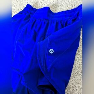 Lululemon blue and pink shorts